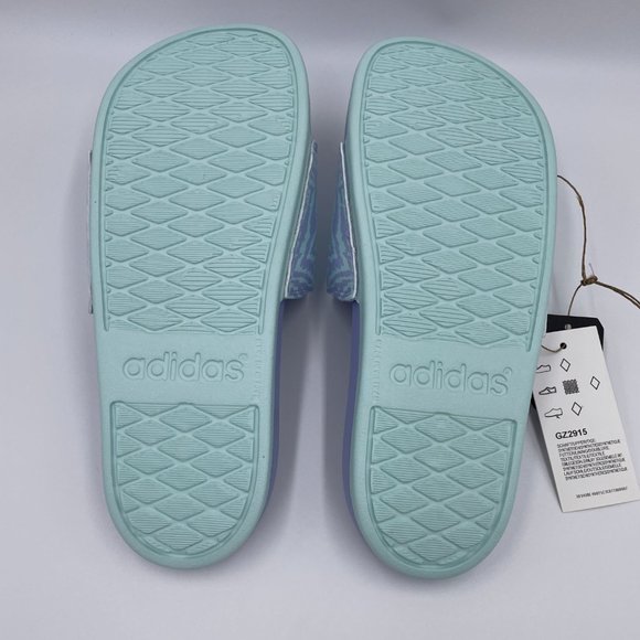 Adidas Adilette Comfort Violet / Mint Womens Slides - Picture 6 of 8